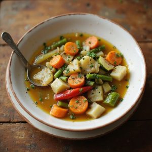 hearty vegetable broth soup