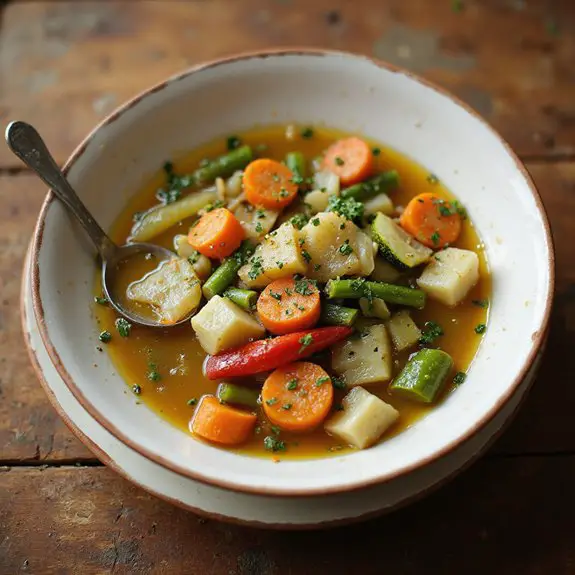 hearty vegetable broth soup