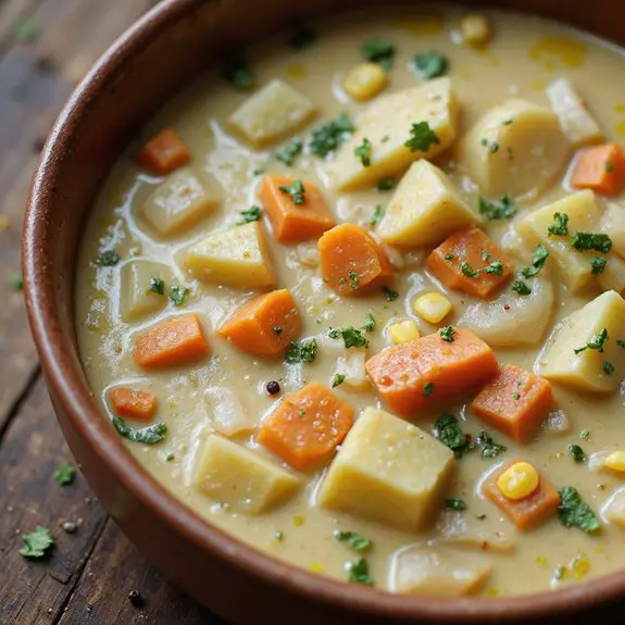 hearty vegetable chowder recipe