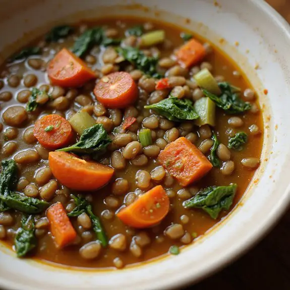 hearty vegetable lentil soup