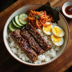 korean style lunch box meal
