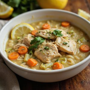 lemon chicken orzo soup