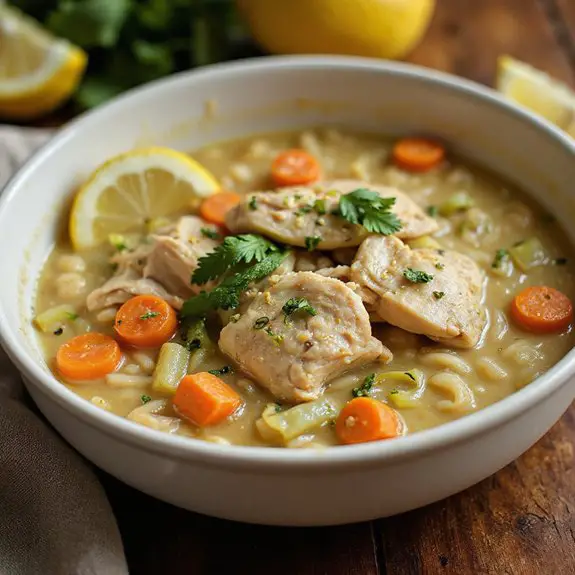 lemon chicken orzo soup
