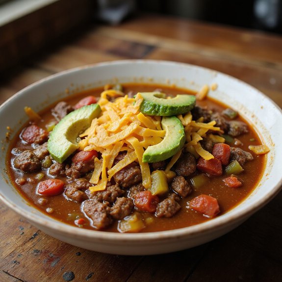 low carb taco soup