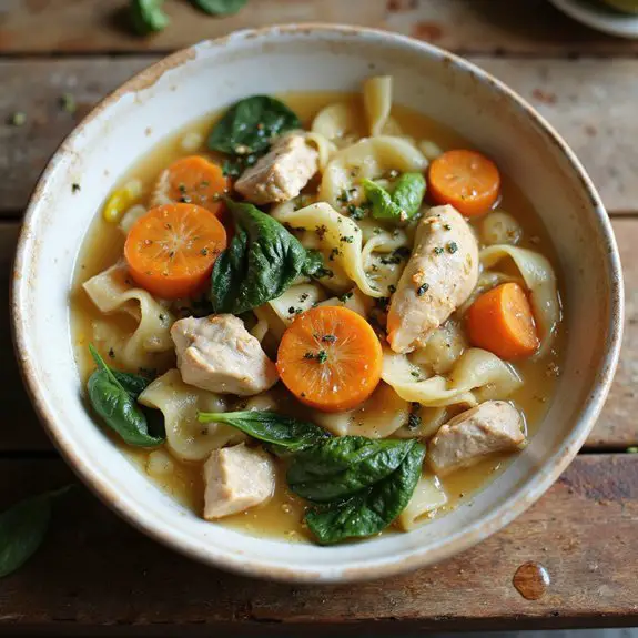 nutritious chicken noodle soup