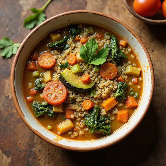 nutritious quinoa vegetable soup