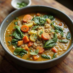 nutritious quinoa vegetable soup