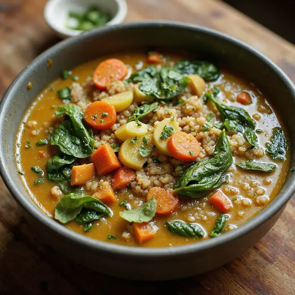 nutritious quinoa vegetable soup