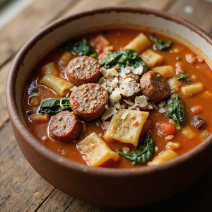 savor hearty sausage soup