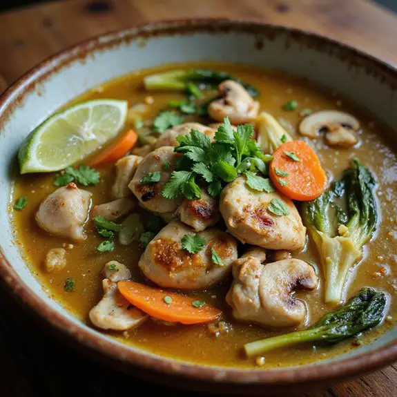 savory asian chicken broth