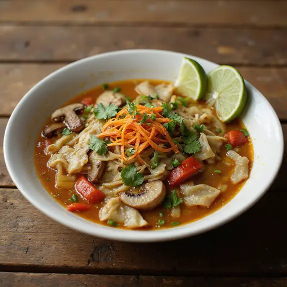savory asian noodle soup