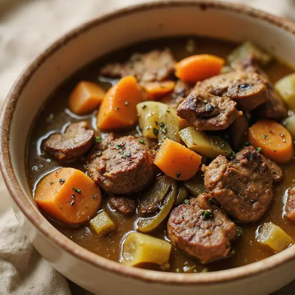 savory beef mushroom soup