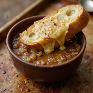 savory caramelized onion broth