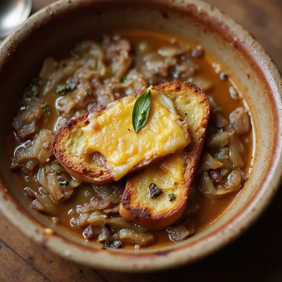 savory caramelized onion broth
