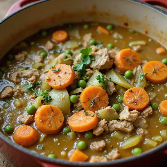 savory ground chicken soup