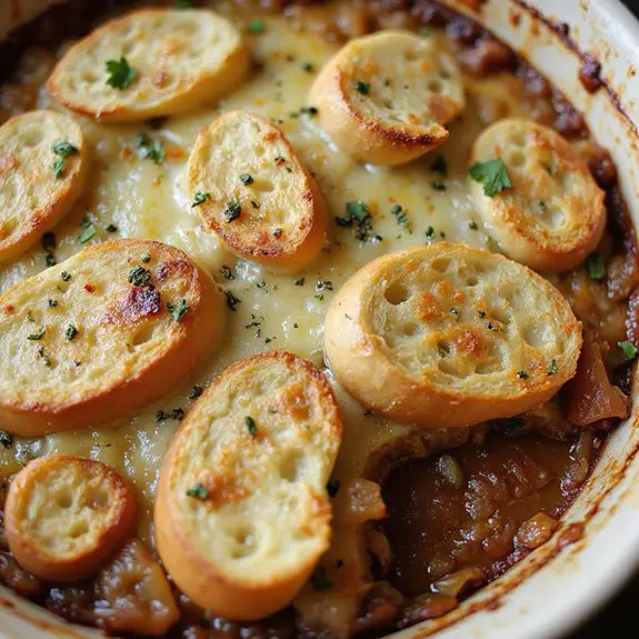savory onion soup bake