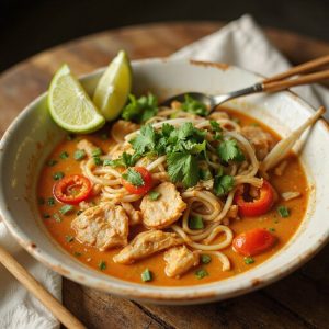 savory thai chicken broth