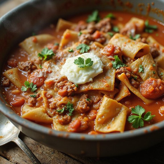 simple lasagna soup recipe