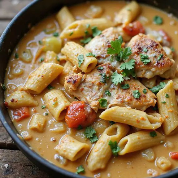 spicy chicken pasta soup
