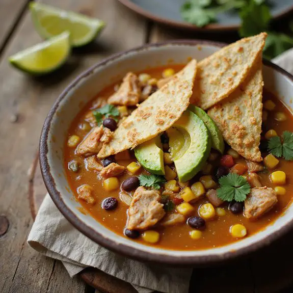 spicy chicken tortilla soup