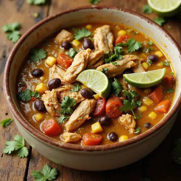 spicy flavorful chicken soup