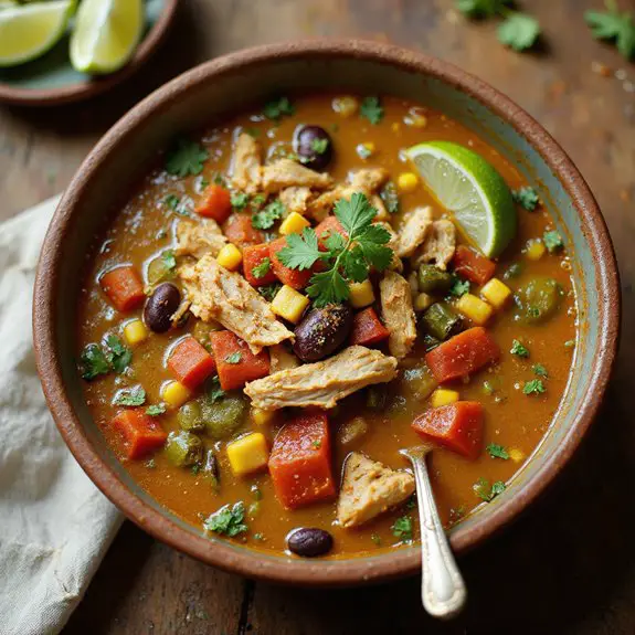 spicy southwest chicken broth