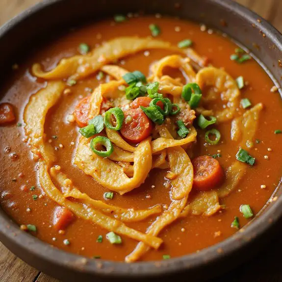 tomato based egg drop soup