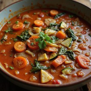 tomato based vegetable soup