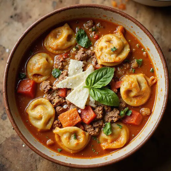tortellini soup with lasagna