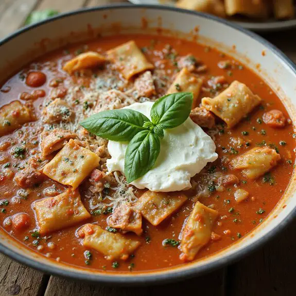 turkey lasagna soup recipe