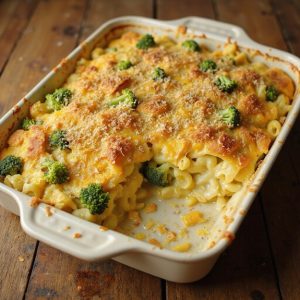broccoli cheese pasta bake