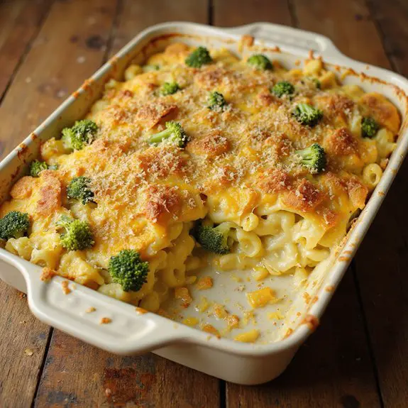 broccoli cheese pasta bake