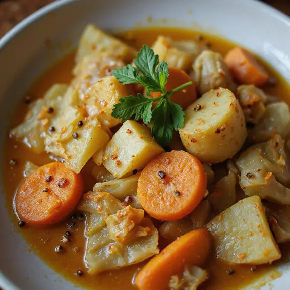 cabbage based hearty soup