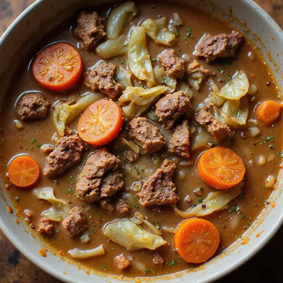 cabbage soup with beef