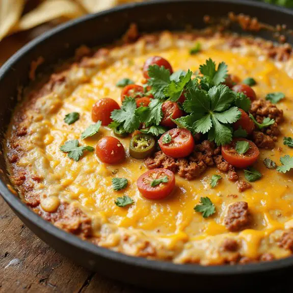 cheesy chili dip recipe