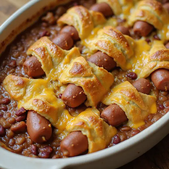 chili cheese dog casserole