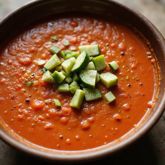 chilled tomato vegetable soup
