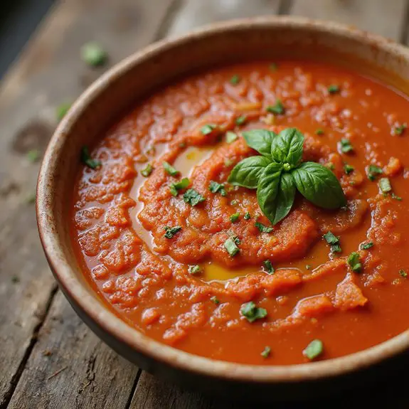 chilled tomato vegetable soup