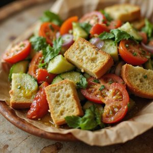 chilled vegetable soup salad
