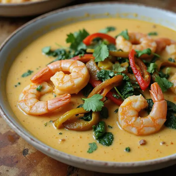 coconut shrimp curry soup