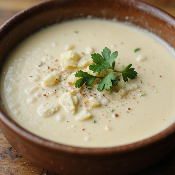 creamy cauliflower soup recipe
