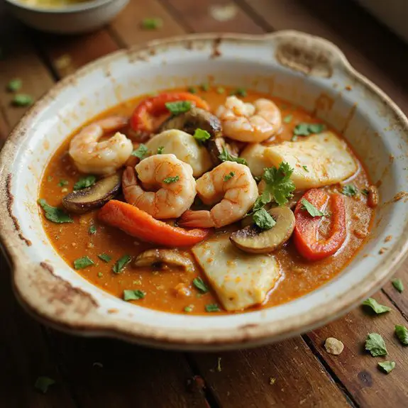 creamy coconut seafood stew