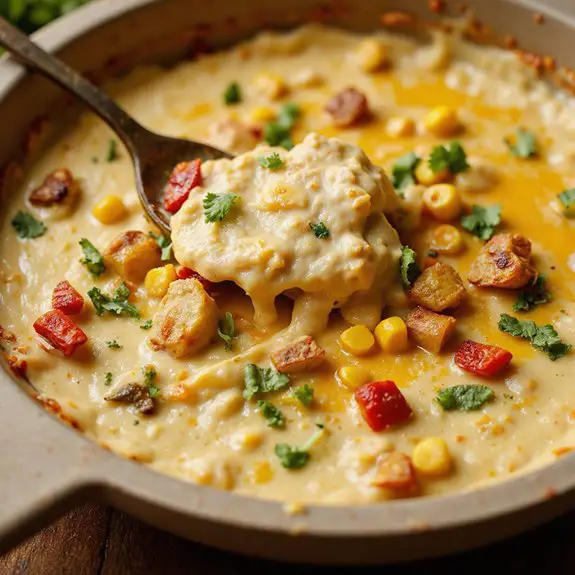 creamy corn cheese dip