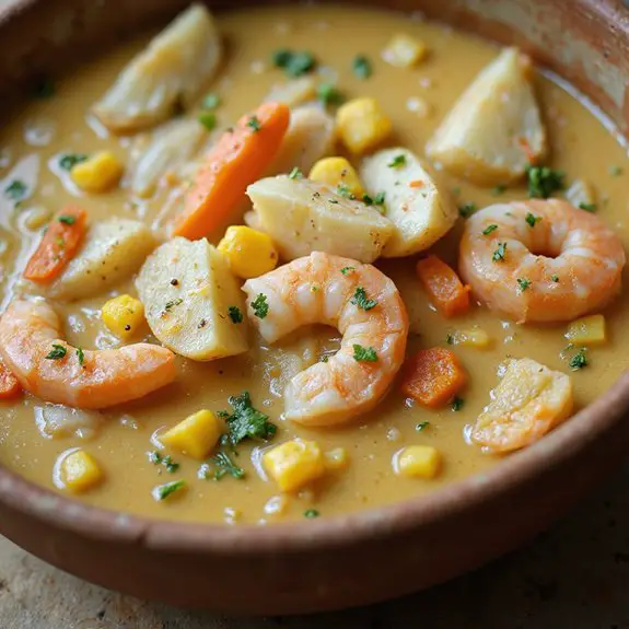 creamy seafood chowder recipe