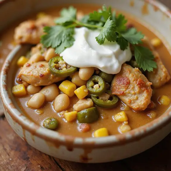 creamy white chicken chili