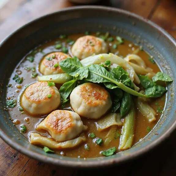delicious fish ball soup