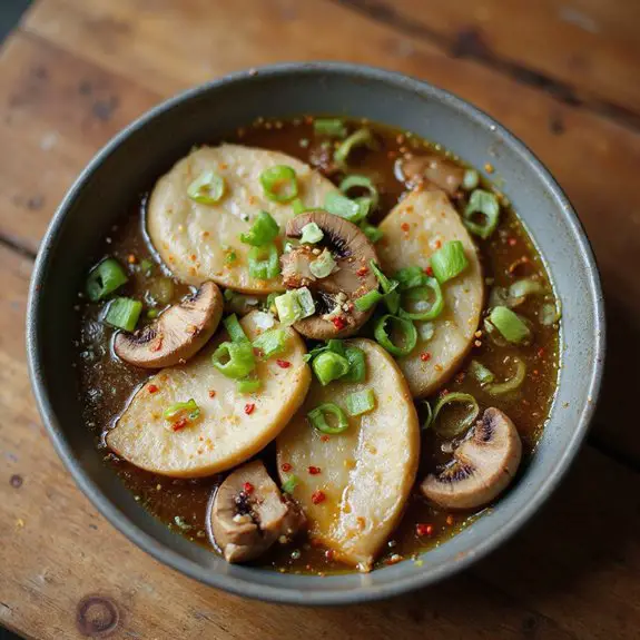 delicious fish cake soup