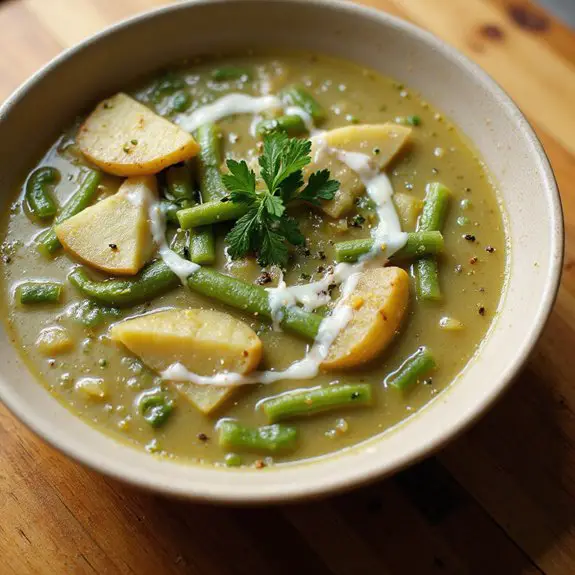 delicious green bean soup