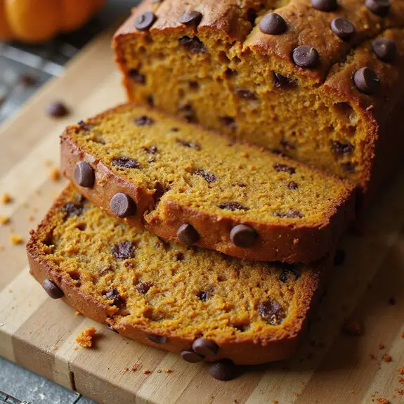 delicious pumpkin chocolate bread