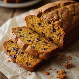 delicious pumpkin chocolate bread
